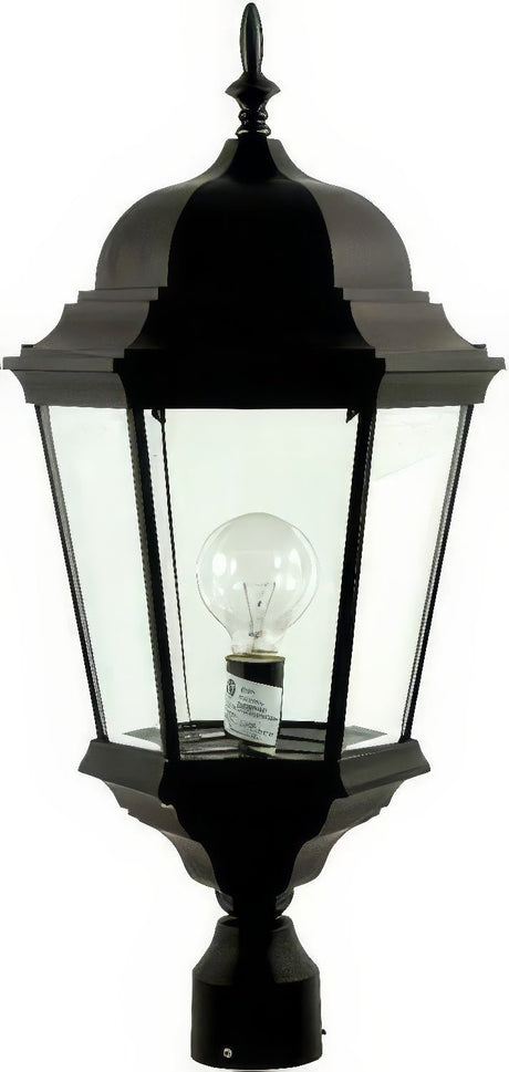 Dabmar Lighting GM235-L20-30K-B black outdoor post light fixture