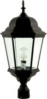 Dabmar Lighting GM235-L20-30K-B black outdoor post light fixture