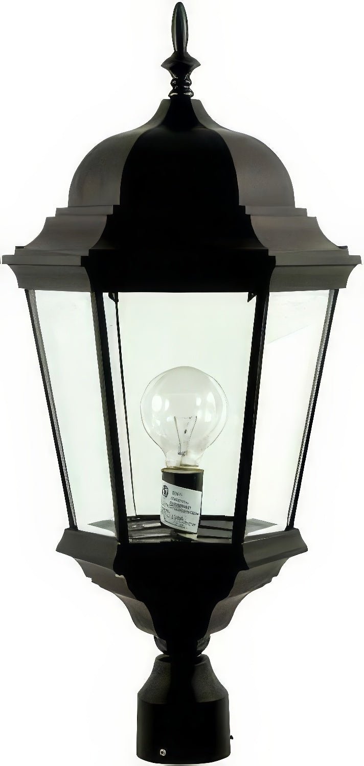 Dabmar Lighting GM235-L20-50K-B black outdoor post light fixture
