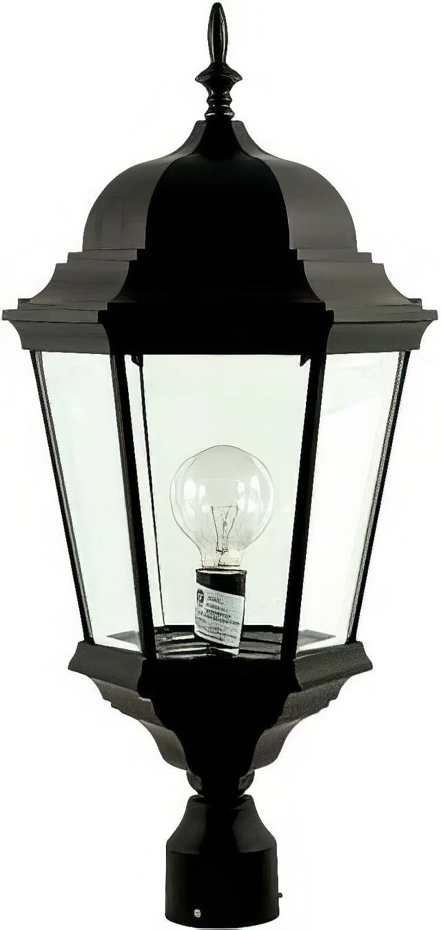 Dabmar Lighting GM235-L30-30K-B black outdoor post light fixture