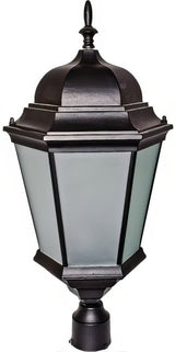 Dabmar Lighting GM235-L30-65K-B-FR black outdoor post light fixture