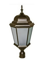 Dabmar Lighting GM235-L30-65K-BZ-FR bronze outdoor post light fixture