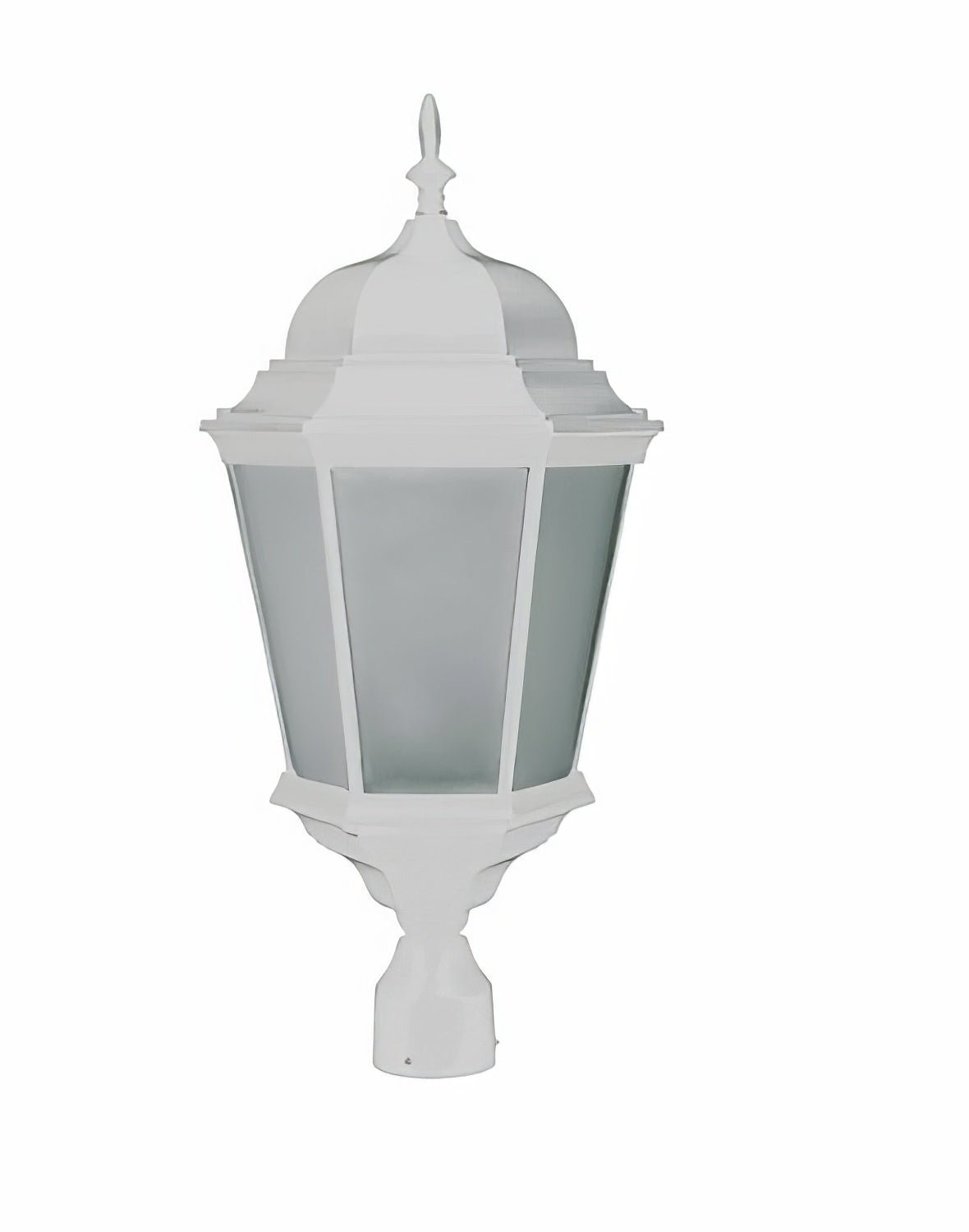 Dabmar Lighting GM235-L30-65K-W-FR white outdoor post light fixture