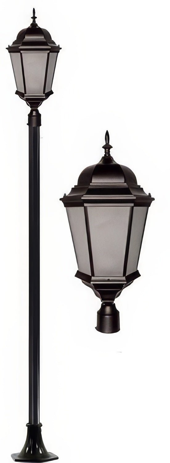 Dabmar Lighting GM2351-B-FR black post light & pole