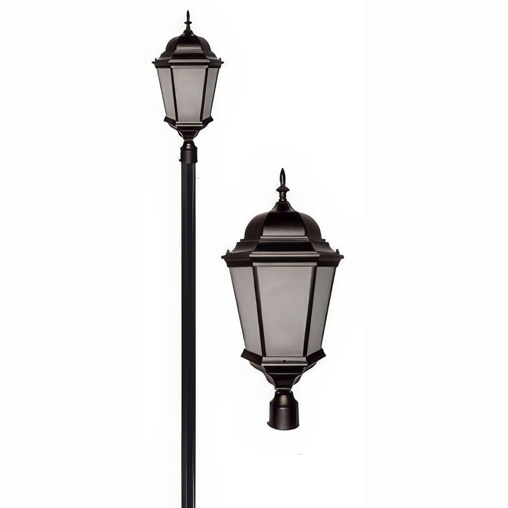 Dabmar Lighting GM2351-L20-30K-B-FR black post light & pole