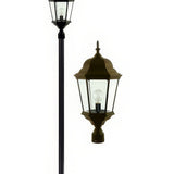 Dabmar Lighting GM2351-L20-50K-BZ bronze post light & pole