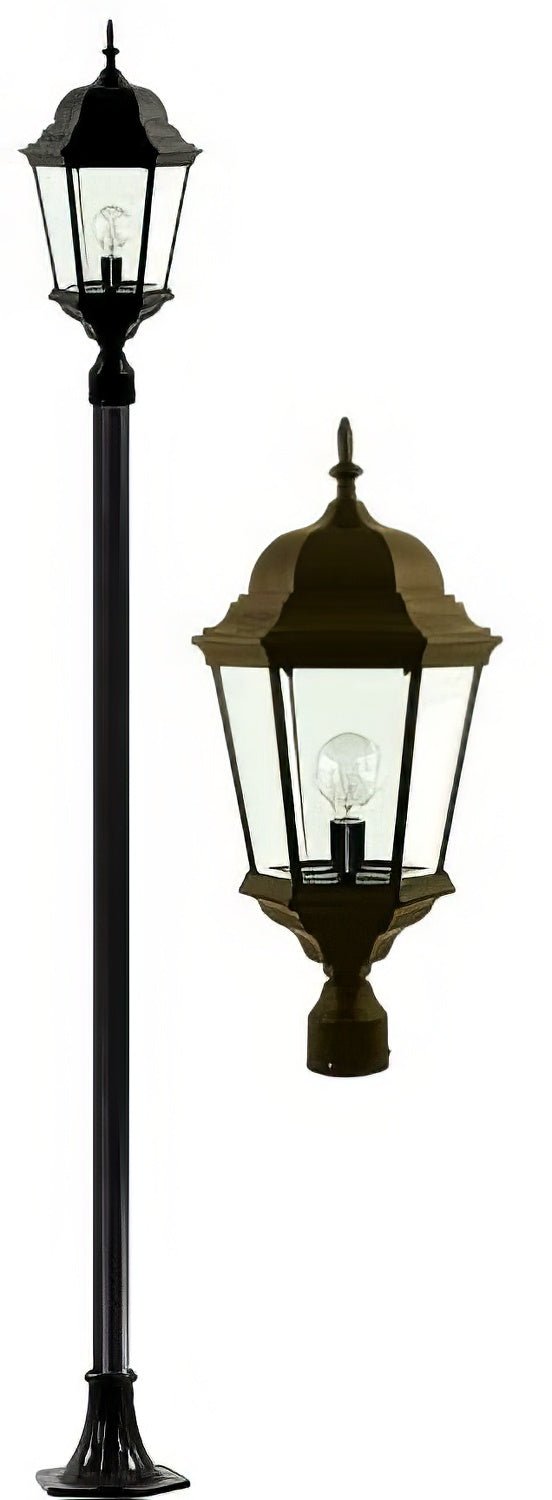 Dabmar Lighting GM2351-L30-30K-BZ bronze post light & pole
