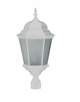 Dabmar Lighting GM2351-L30-65K-W-FR white post light & pole