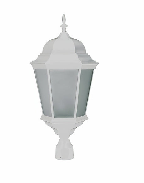 Dabmar Lighting GM2351-W-FR white post light & pole