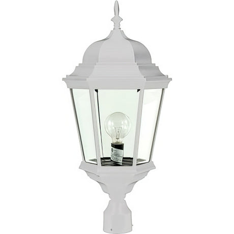 Dabmar Lighting GM2353-L60-30K-W white post light & pole
