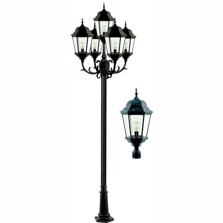 Dabmar Lighting GM2355-L100-30K-VG verde green post light & pole