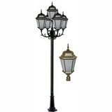 Dabmar Lighting GM2355-L150-30K-BZ-FR bronze post light & pole