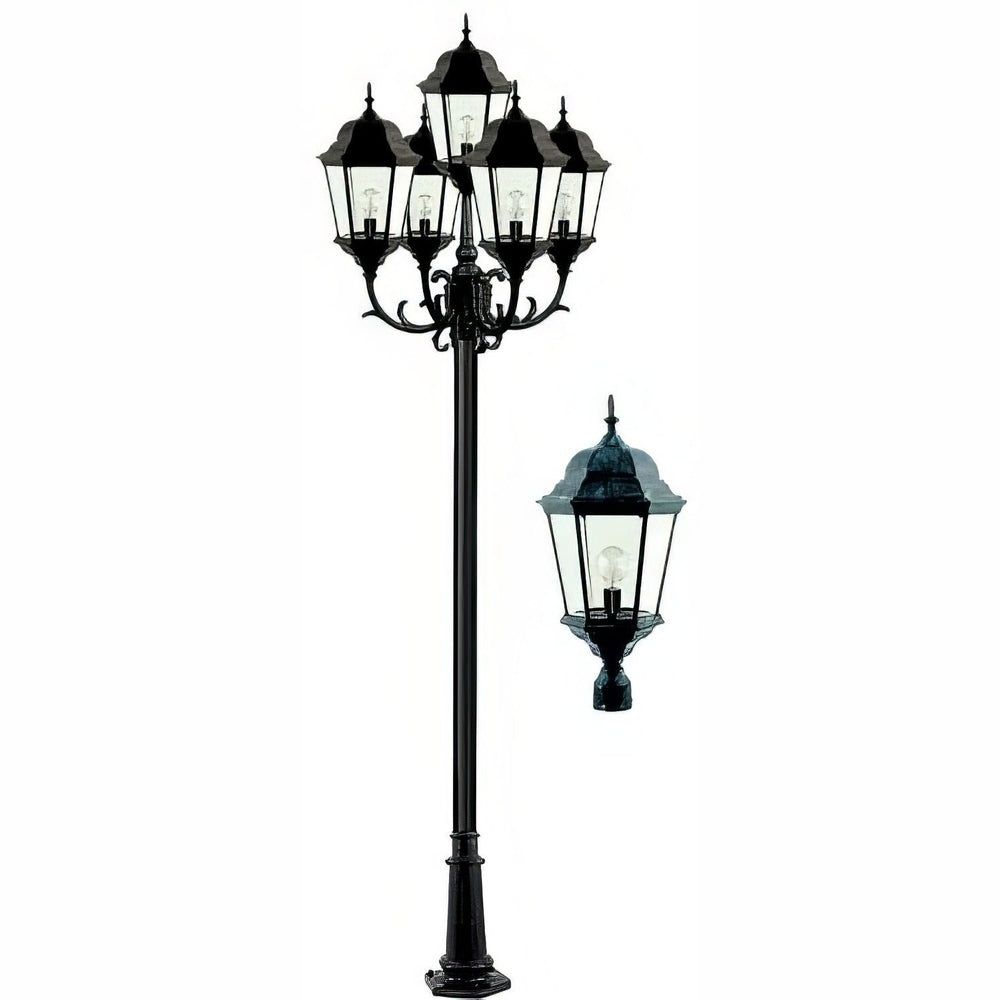 Dabmar Lighting GM2355-L150-30K-VG verde green post light & pole