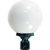 Dabmar Lighting GM240-L18-65K-VG verde green outdoor post light fixture