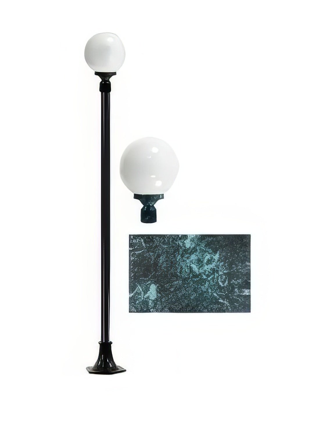 Dabmar Lighting GM2401-L18-65K-VG verde green post light & pole