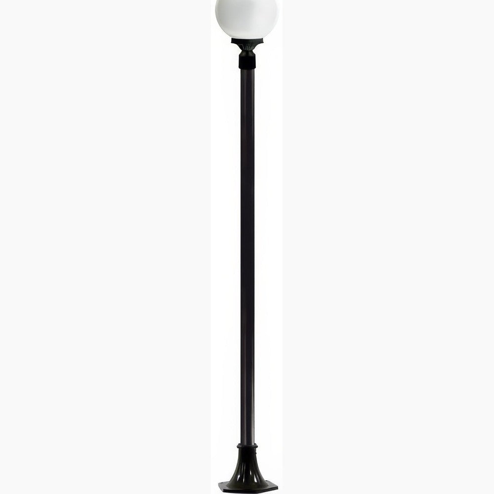 Dabmar Lighting GM2401-L6-30K-B black post light & pole