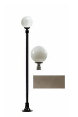 Dabmar Lighting GM2401-L6-30K-BZ bronze post light & pole