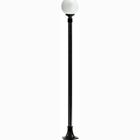 Dabmar Lighting GM2401-L6-60K-B black post light & pole