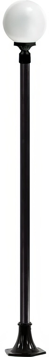 Dabmar Lighting GM2401-L6-60K-B black post light & pole