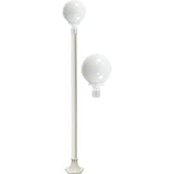 Dabmar Lighting GM2401-W white post light fixture