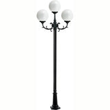 Dabmar Lighting GM2403-L18-30K-B black post light & pole