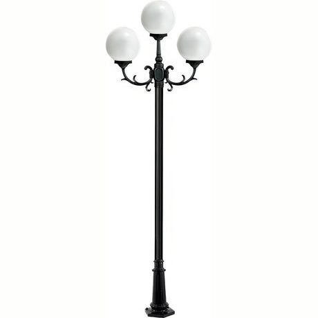 Dabmar Lighting GM2403-L18-30K-B black post light & pole