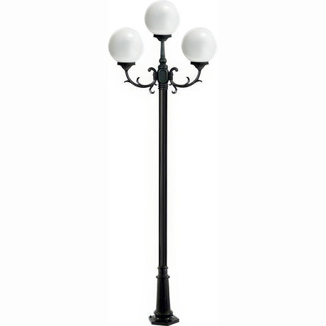Dabmar Lighting GM2403-L27-27K-B black post light & pole