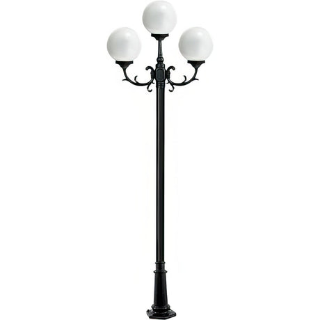 Dabmar Lighting GM2403-L54-30K-W white post light & pole