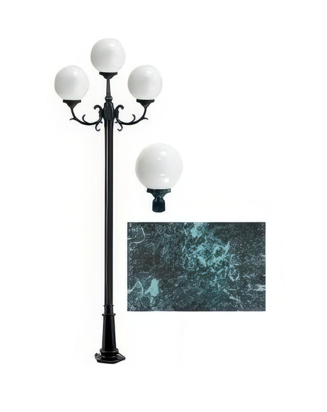 Dabmar Lighting GM2403-L54-30K-VG verde green post light & pole