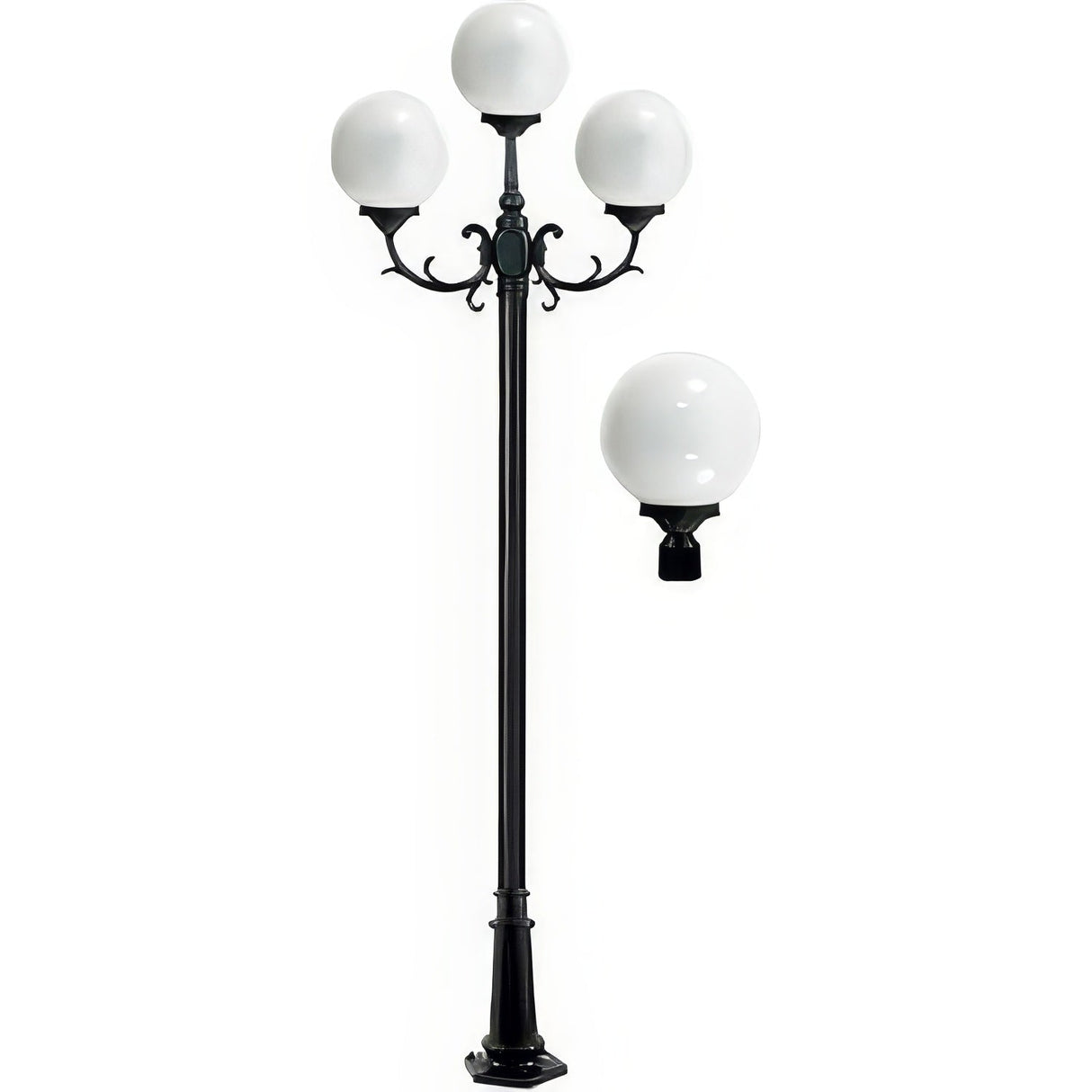 Dabmar Lighting GM2403-LED16-B black post light fixture