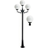 Dabmar Lighting GM2403-LED16-B black post light fixture