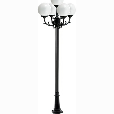 Dabmar Lighting GM2405-L30-30K-B black post light & pole