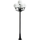 Dabmar Lighting GM2405-L90-30K-W white post light & pole