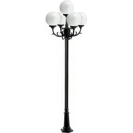Dabmar Lighting GM2405-L90-30K-W white post light & pole