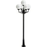 Dabmar Lighting GM2405-L90-65K-W white post light & pole