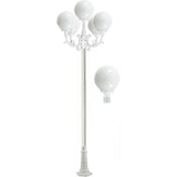 Dabmar Lighting GM2405-W white post light fixture