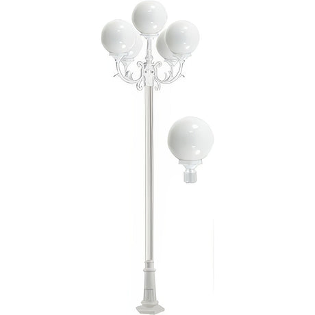 Dabmar Lighting GM2405-W white post light fixture