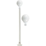 Dabmar Lighting GM2411-W white post light fixture