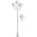 Dabmar Lighting GM2420-W white post light fixture