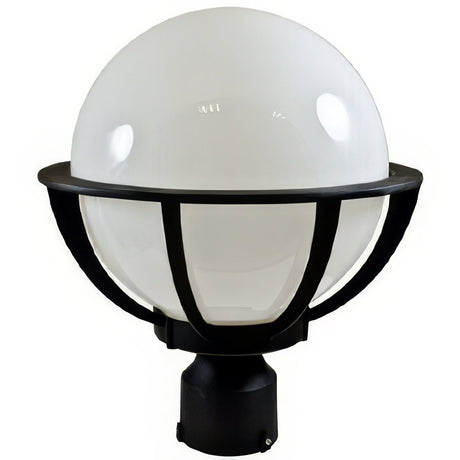 Dabmar Lighting GM260-B post top fixture in polished brass, additional view