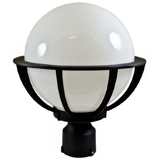Dabmar Lighting GM260-B post top fixture in polished brass, additional view
