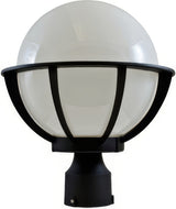 Dabmar Lighting GM260-L18-65K-B black outdoor post light fixture