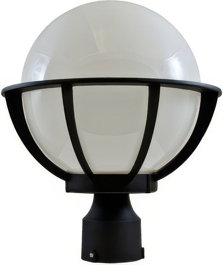 Dabmar Lighting GM260-L6-30K-B black outdoor post light fixture