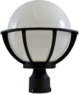 Dabmar Lighting GM260-L6-60K-B black outdoor post light fixture