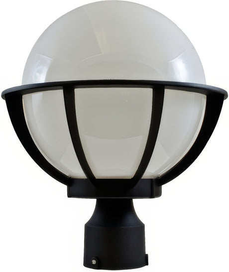 Dabmar Lighting GM260-L6-60K-B black outdoor post light fixture