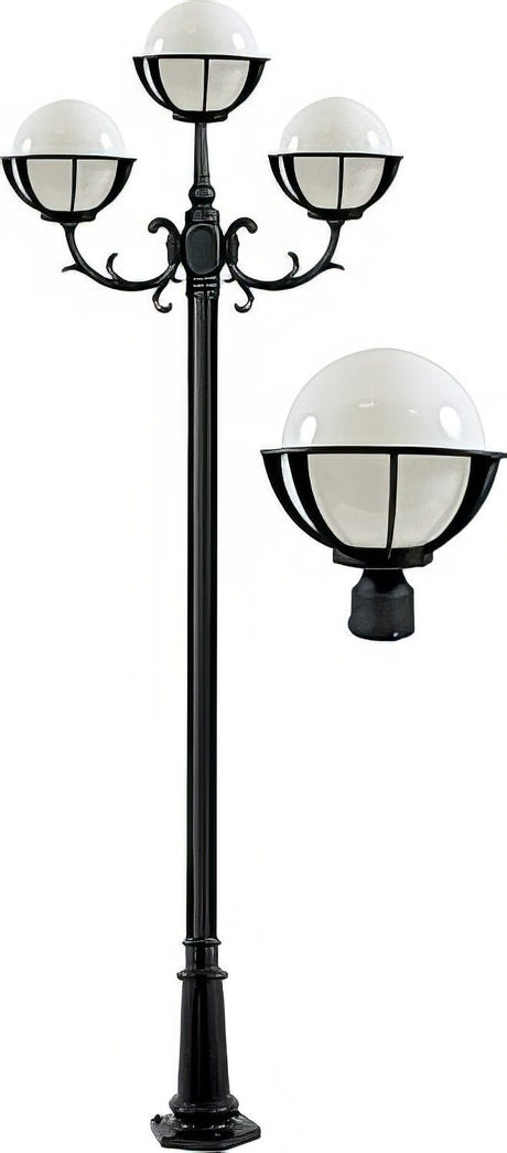 Dabmar Lighting GM2603-B black post light & pole