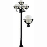 Dabmar Lighting GM2605-B black post light & pole