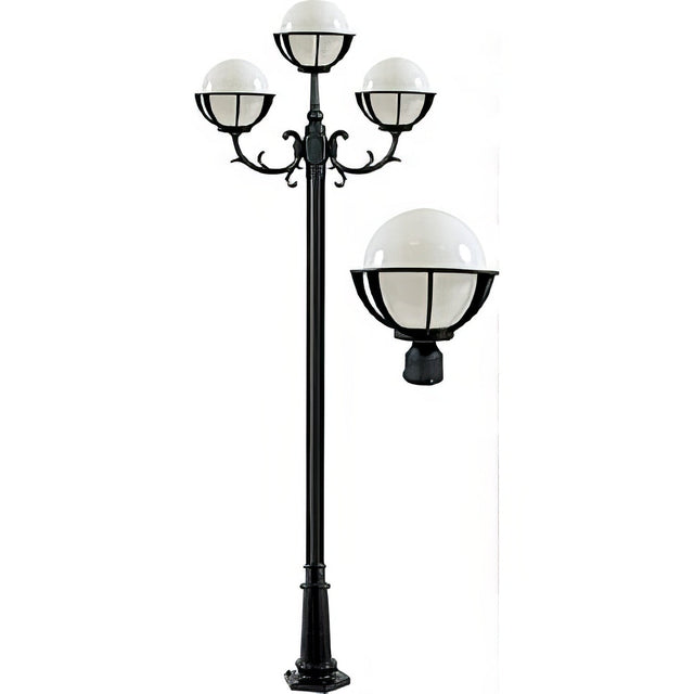 Dabmar Lighting GM2630-LED16-B black outdoor wall light fixture