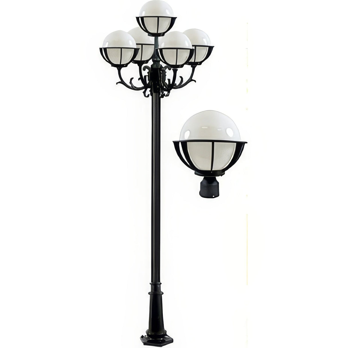 Dabmar Lighting GM2681-B black post light fixture