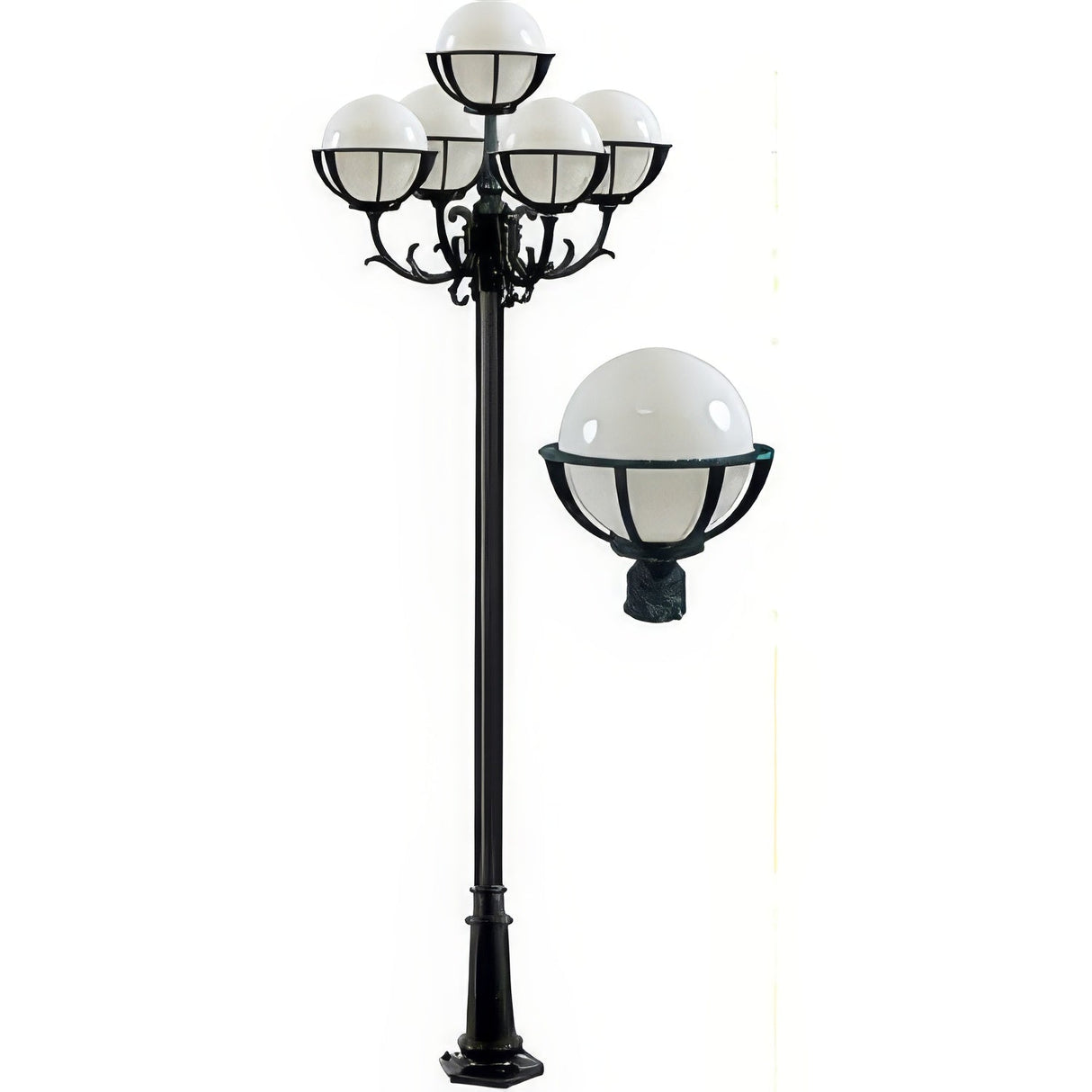 Dabmar Lighting GM2681-VG verde green post light fixture